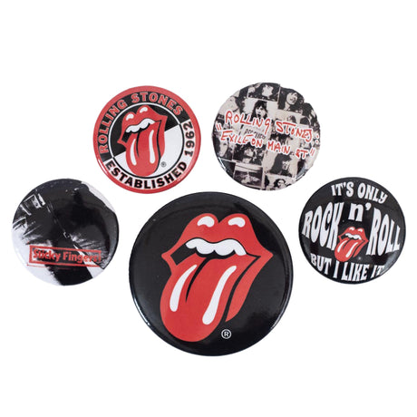 The Rolling Stones Classic Button Badge Set Default Title - Badges at Gift Moments