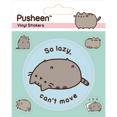 Pusheen Lazy Stickers Set Default Title - Stickers at Gift Moments