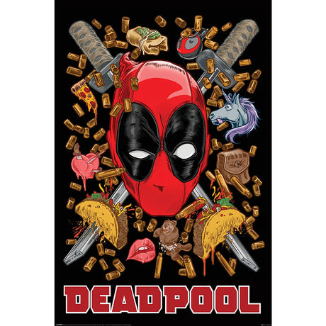 Deadpool Chimichanga Poster 210 Default Title - Posters at Gift Moments