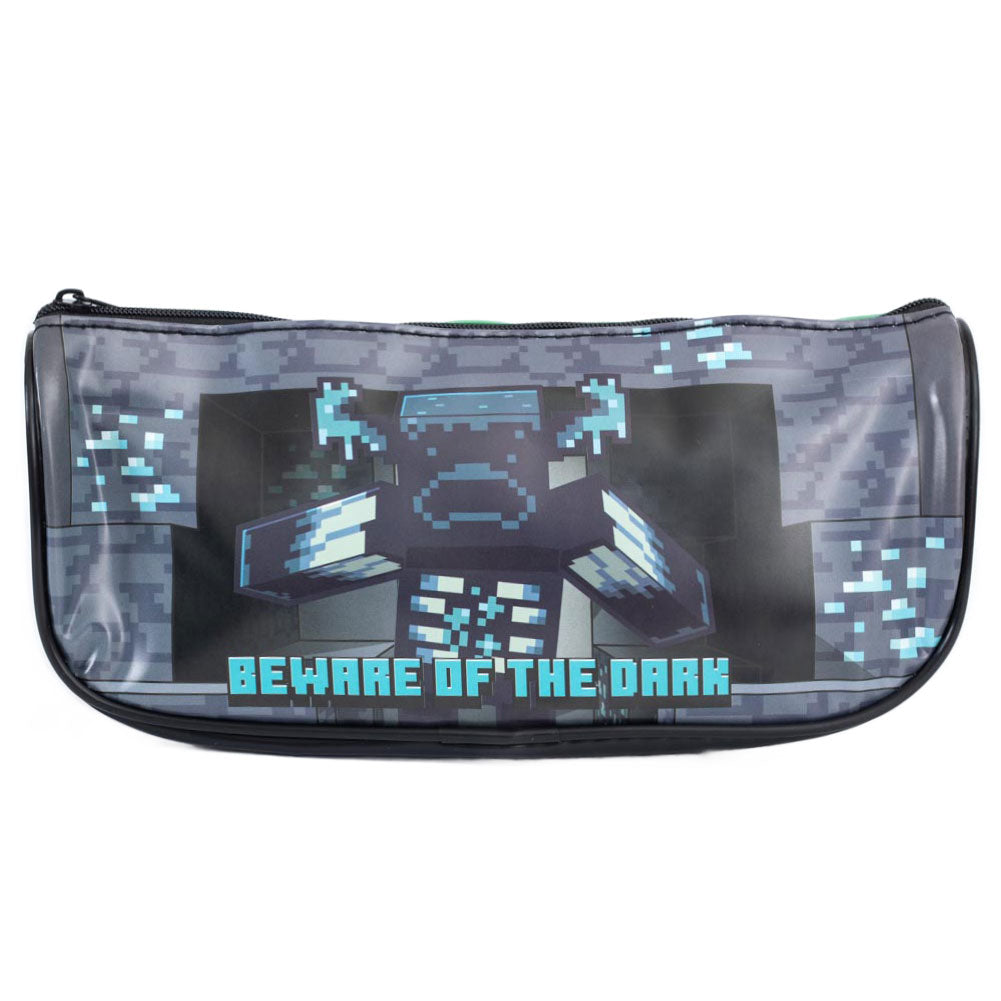 Minecraft Zipped Pencil Case - Beware of the Dark: 2 - Pencil Cases & Sets By Minecraft