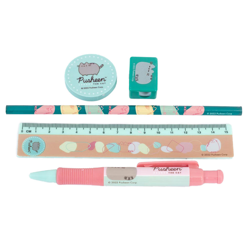 Pusheen 5pc Stationery Set Default Title - Stationery at Gift Moments