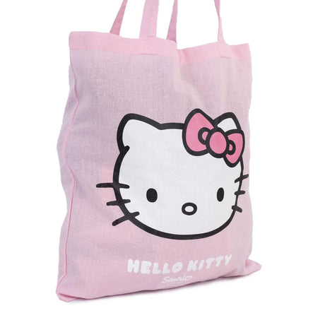 Hello Kitty Canvas Tote Bag - Pastel Pink Charm - Bags at Gift Moments