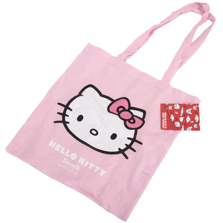 Hello Kitty Canvas Tote Bag - Pastel Pink Charm - Bags at Gift Moments