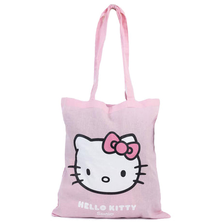 Hello Kitty Canvas Tote Bag - Pastel Pink Charm Default Title - Bags at Gift Moments