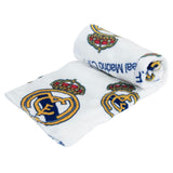 Real Madrid FC Multi Crest Fleece Blanket - Blankets at Gift Moments