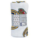 Real Madrid FC Multi Crest Fleece Blanket Default Title - Blankets at Gift Moments