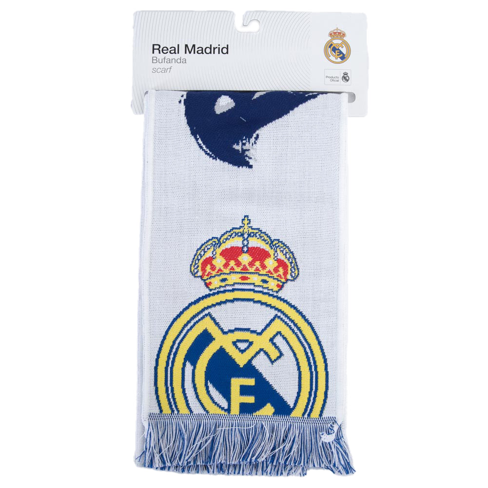 Real Madrid FC Cropped Logo Scarf - Scarves at Gift Moments