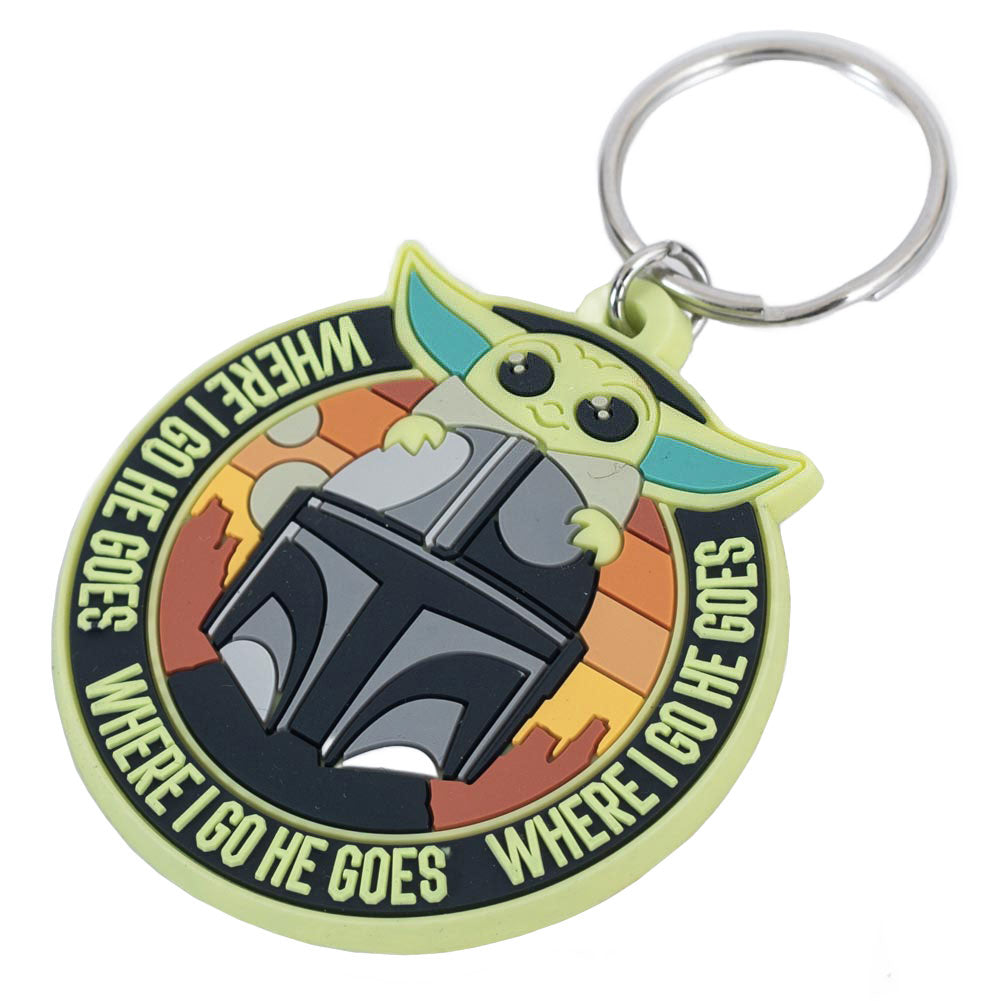 Mandalorian Grogu & Mando PVC Keyring: 2 - Keyrings By Star Wars: The Mandalorian