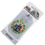 Mandalorian Grogu & Mando PVC Keyring: 3 - Keyrings By Star Wars: The Mandalorian