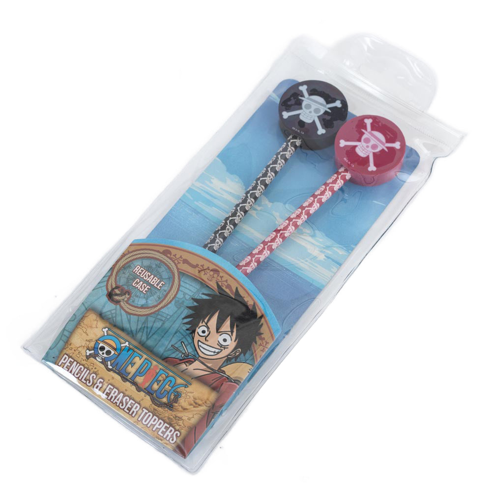 One Piece 2pk Pencil & Topper Set - Pens & Pencils at Gift Moments