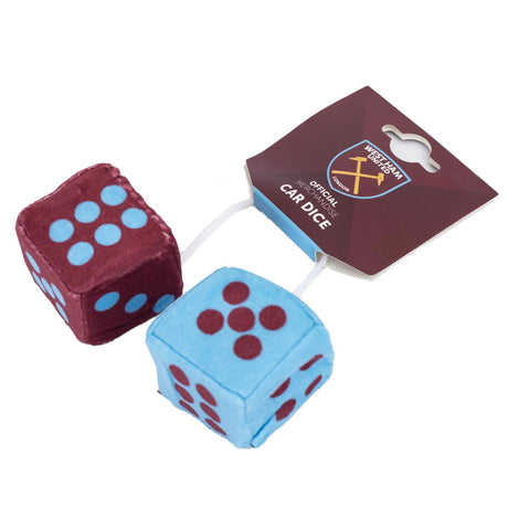 West Ham United FC Hanging Dice - Car Accessories at Gift Moments