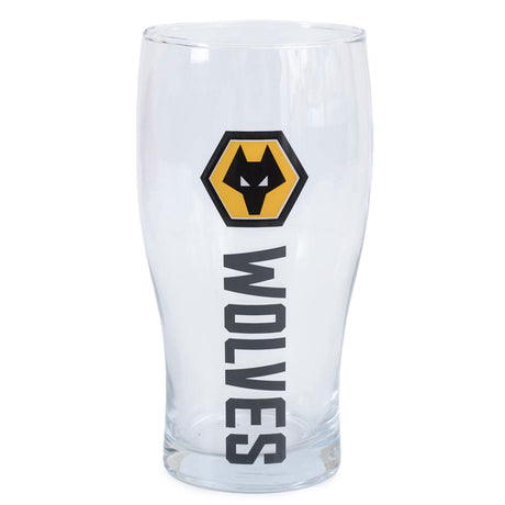 Wolverhampton Wanderers FC Tulip Pint Glass Default Title - Beer Glasses at Gift Moments