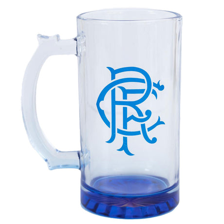 Rangers FC Glass Stein Tankard Default Title - Tankards at Gift Moments