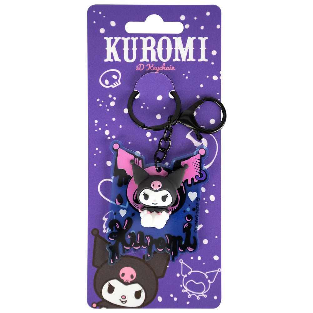 Kuromi 3D Keyring with Lobster Claw - Keyrings at Gift Moments