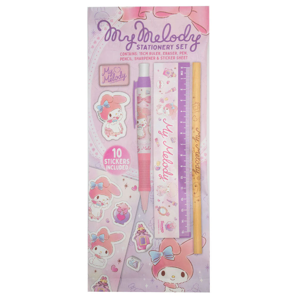 My Melody 6-Piece Stationery Set - Stationery at Gift Moments