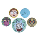 Rick And Morty Heads Button Badge Set: 1 - Badges By Rick And Morty