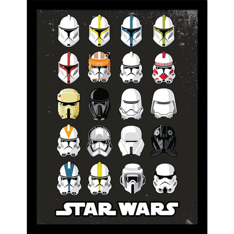 Star Wars Trooper Helmets Picture 16 x 12 Default Title - Framed Prints at Gift Moments