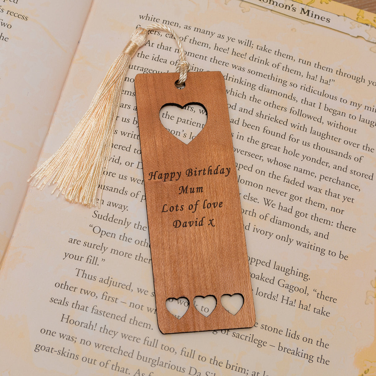 Personalised Message Heart Bookmark - Bookmarks at Gift Moments