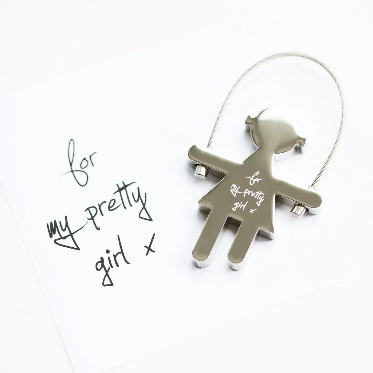 Personalised Handwriting Skipping Sally Keyring - Keyrings at Gift Moments