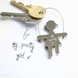 Personalised Handwriting Skipping Sally Keyring - Keyrings at Gift Moments