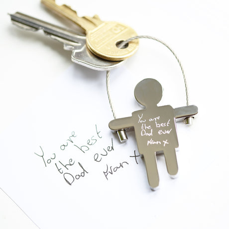 Personalised Handwriting Skipping Sam Keyring - Keyrings at Gift Moments