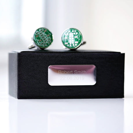 Personalised Circuit Board Cufflinks - Cufflinks & Tie Slides at Gift Moments