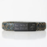 Personalised Handwriting Men's Bracelet in Iron Large 22cm - Bracelets at Gift Moments