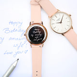 Bespoke Ladies Architēct Blanc Watch Light Pink - Watches at Gift Moments