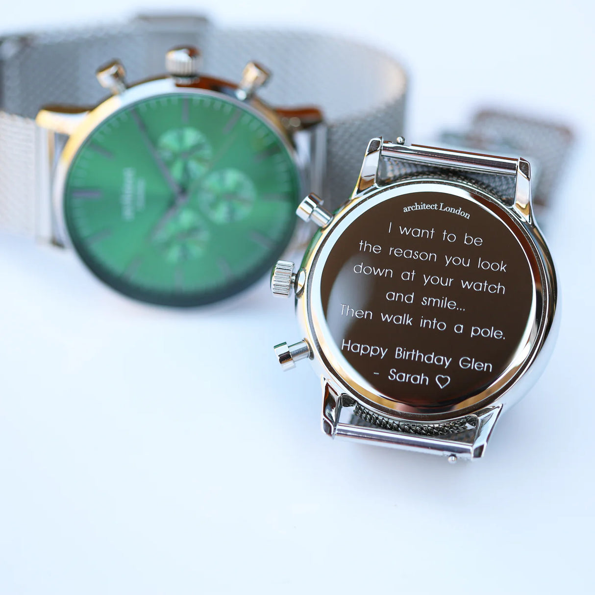 Personalised Men's Architect Motivator Watch Envy Green - Watches at Gift Moments