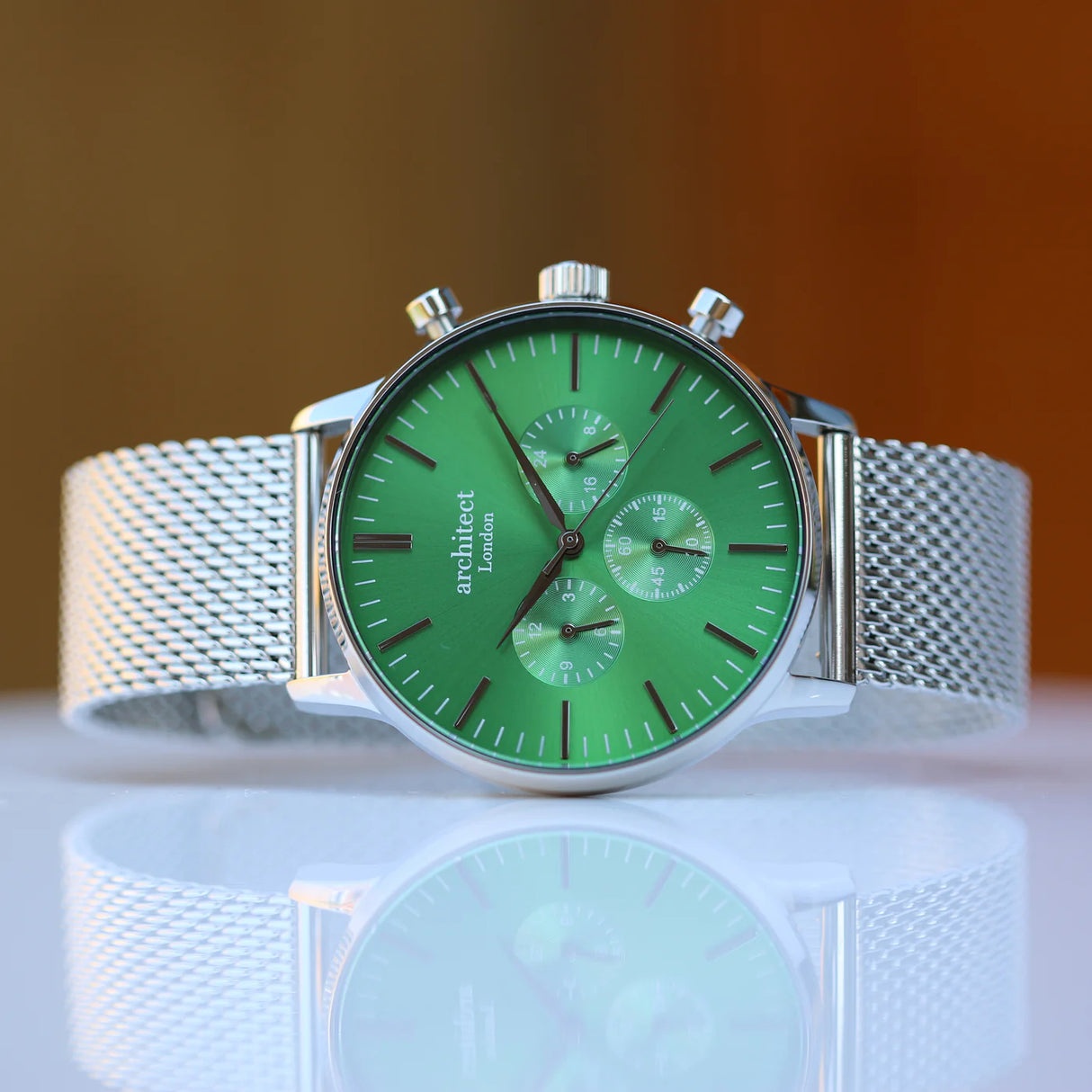 Personalised Men's Architect Motivator Watch Envy Green - Watches at Gift Moments