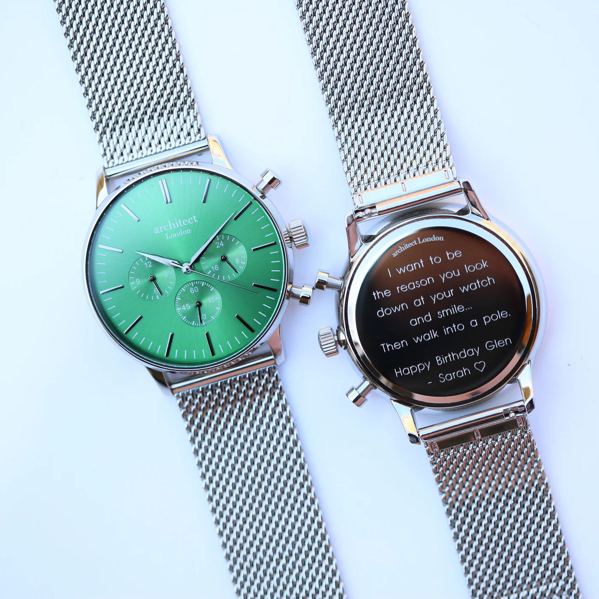 Personalised Men's Architect Motivator Watch Envy Green - Watches at Gift Moments