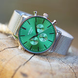 Personalised Men's Architect Motivator Watch Envy Green - Watches at Gift Moments