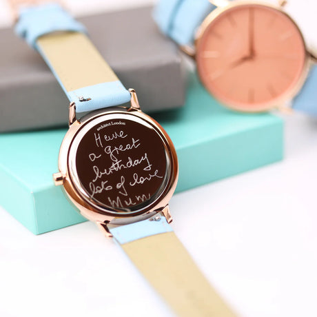 Bespoke Ladies Architēct Coral Watch Light Blue - Watches at Gift Moments