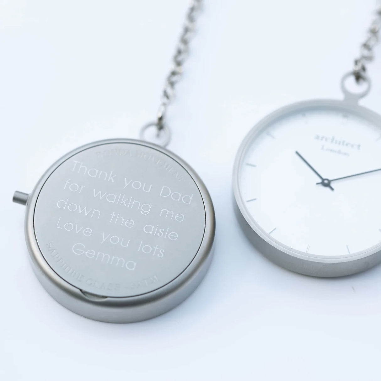 Personalised Architect Modern Pocket Watch - Watches at Gift Moments