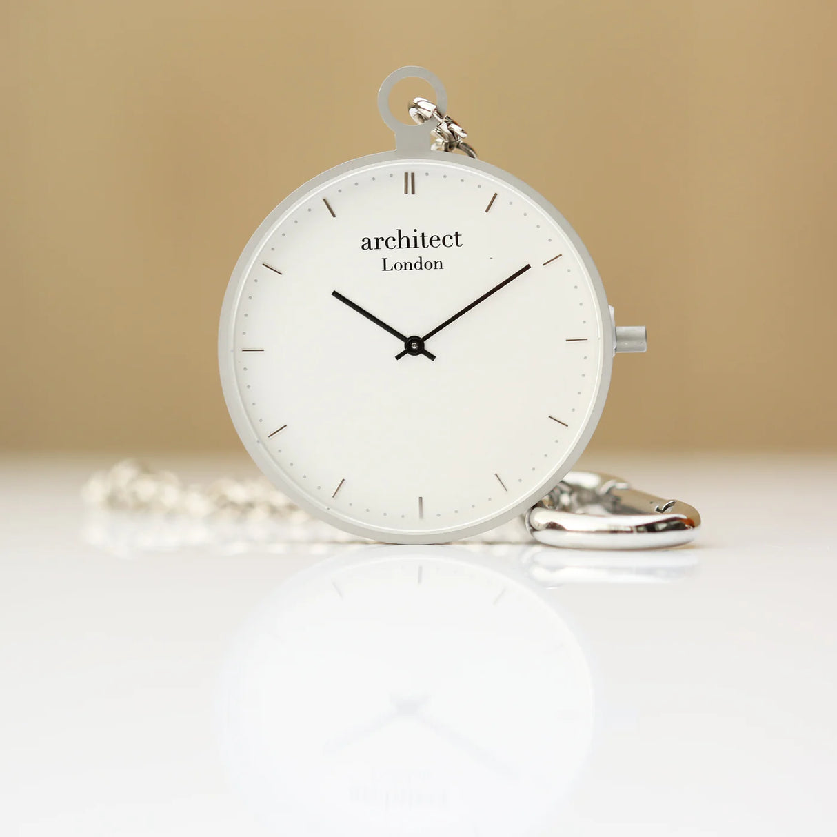 Bespoke Architect Modern Pocket Watch Silver - Watches at Gift Moments