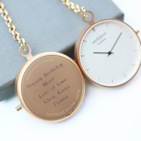 Personalised Architect Modern Pocket Watch - Watches at Gift Moments