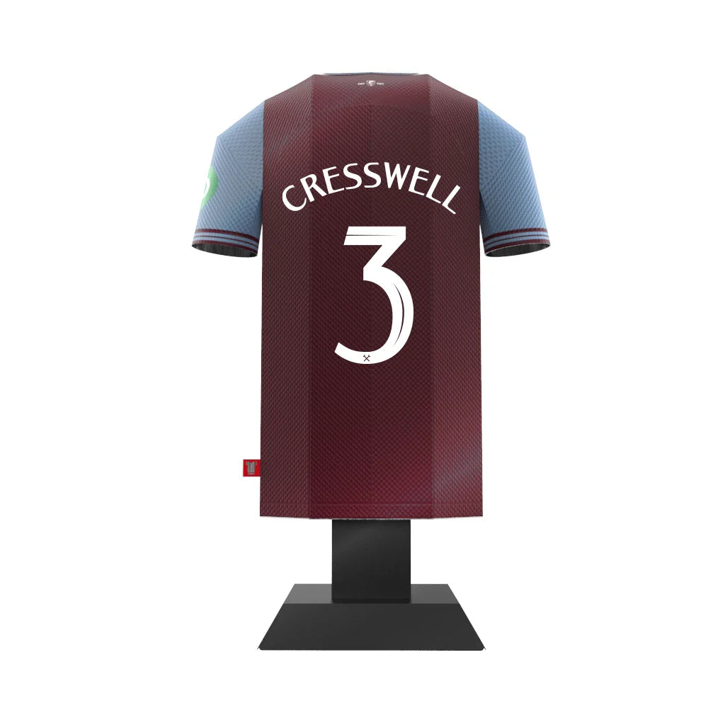 West Ham United FC 24/25 Metal Home Shirt Cresswell 3 - Display Kit at Gift Moments