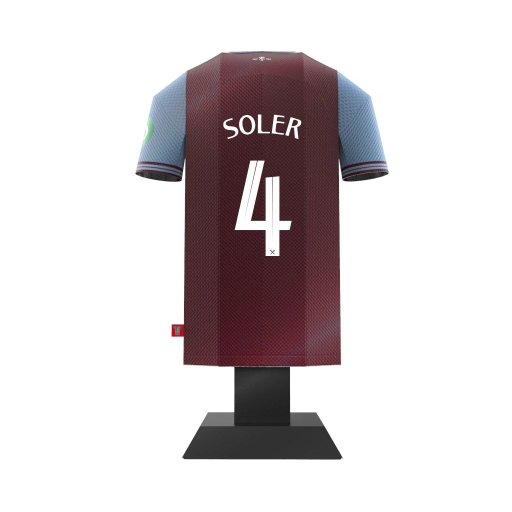 West Ham United FC 24/25 Metal Home Shirt Soler 4 - Display Kit at Gift Moments