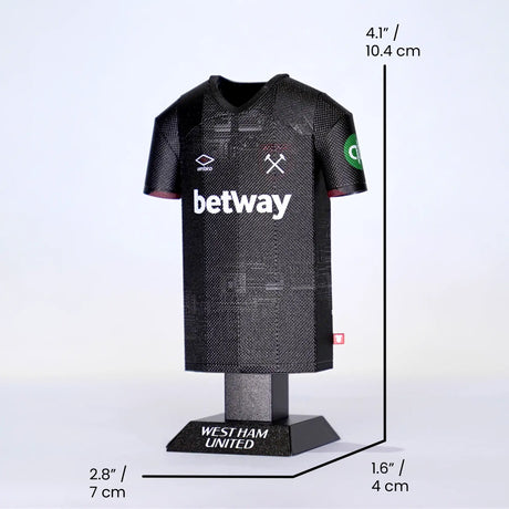 West Ham United FC 24/25 Metal Away Shirt - Display Kit at Gift Moments