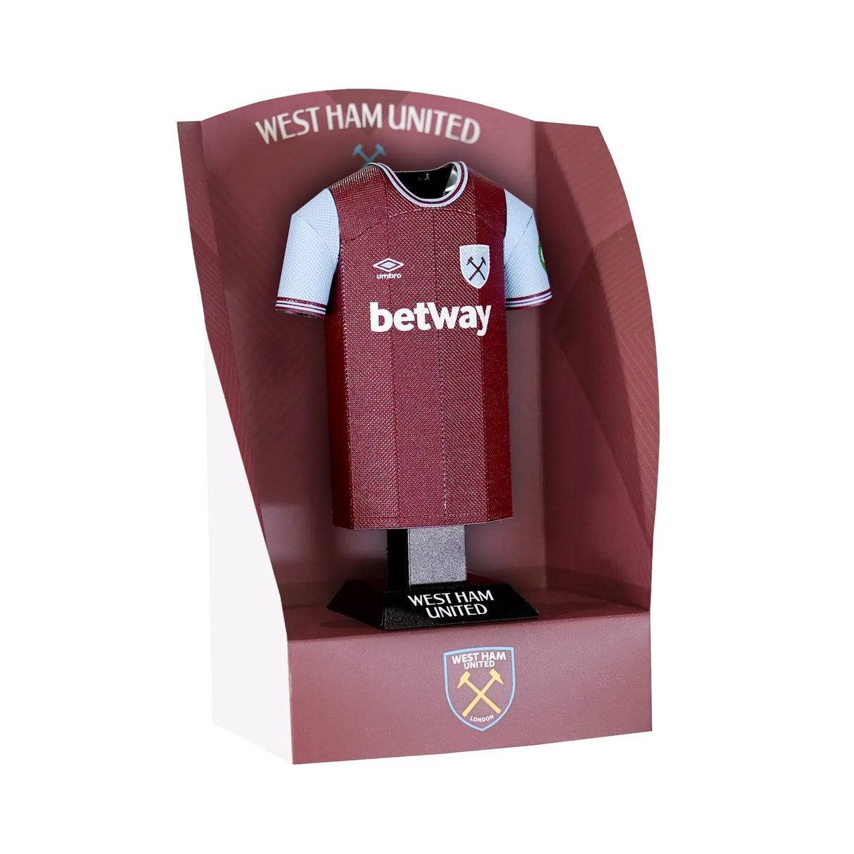 West Ham United FC 24/25 Metal Home Shirt - Display Kit at Gift Moments