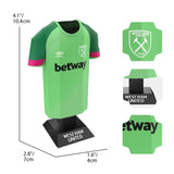 West Ham United FC 23/24 Metal Goalkeeper Shirt - Display Kit at Gift Moments