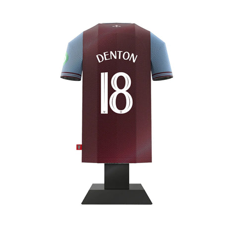 West Ham United FC 24/25 Metal Home Shirt Denton 18 - Display Kit at Gift Moments