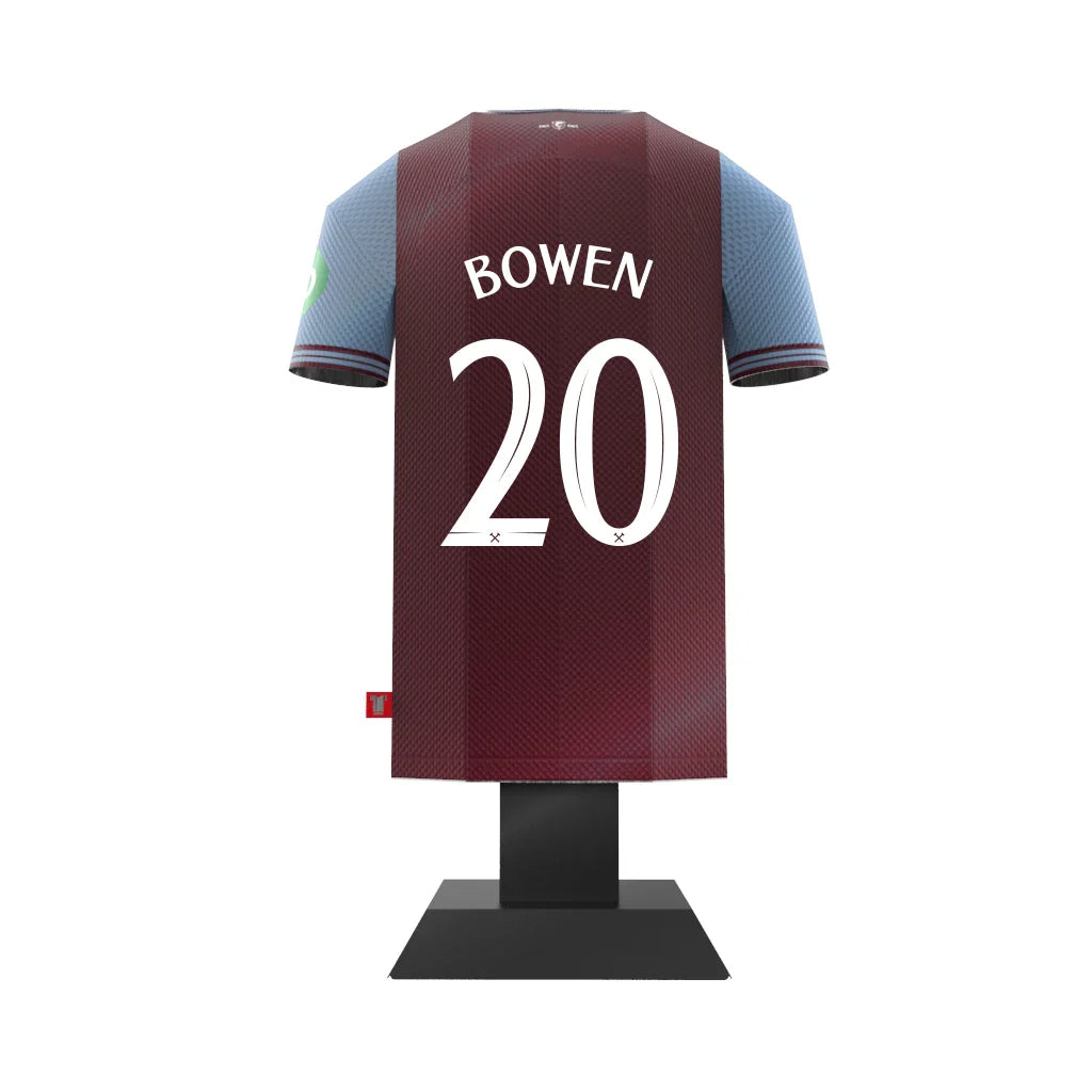 West Ham United FC 24/25 Metal Home Shirt Bowen 20 - Display Kit at Gift Moments