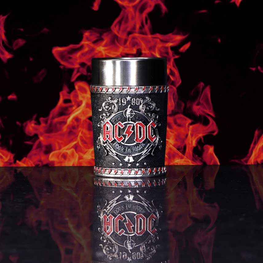 AC/DC Back in Black Decorative Shot Glass: 1 - Shot Glasses By AC/DC