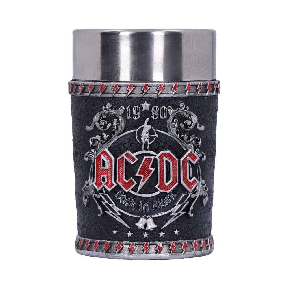 AC/DC Back in Black Decorative Shot Glass: 3 - Shot Glasses By AC/DC