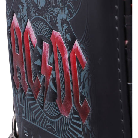 AC/DC Black Ice Embossed Wallet & Chain: 8 - Wallets By AC/DC