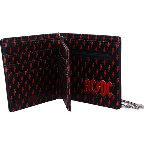 AC/DC Logo Leather Wallet with Chain: 3 - Wallets By AC/DC