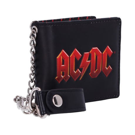 AC/DC Logo Leather Wallet with Chain: 6 - Wallets By AC/DC