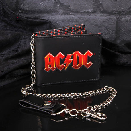 AC/DC Logo Leather Wallet with Chain: 1 - Wallets By AC/DC