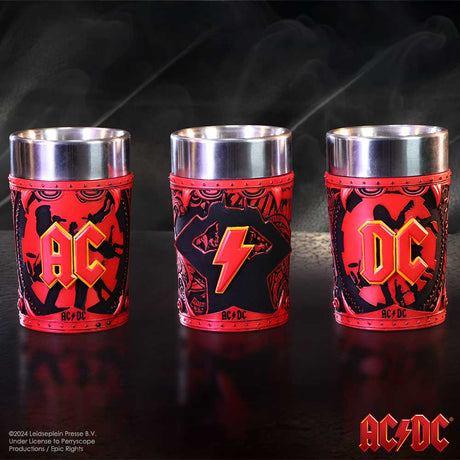 AC/DC Logo Shot Glass Set of 3: 1 - Shot Glasses By AC/DC